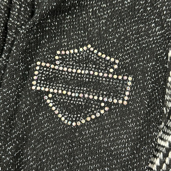 Harley-Davidson Women's Knit Chevron Panel Long Sleeve Cardigan - S/M - Picture 7 of 12